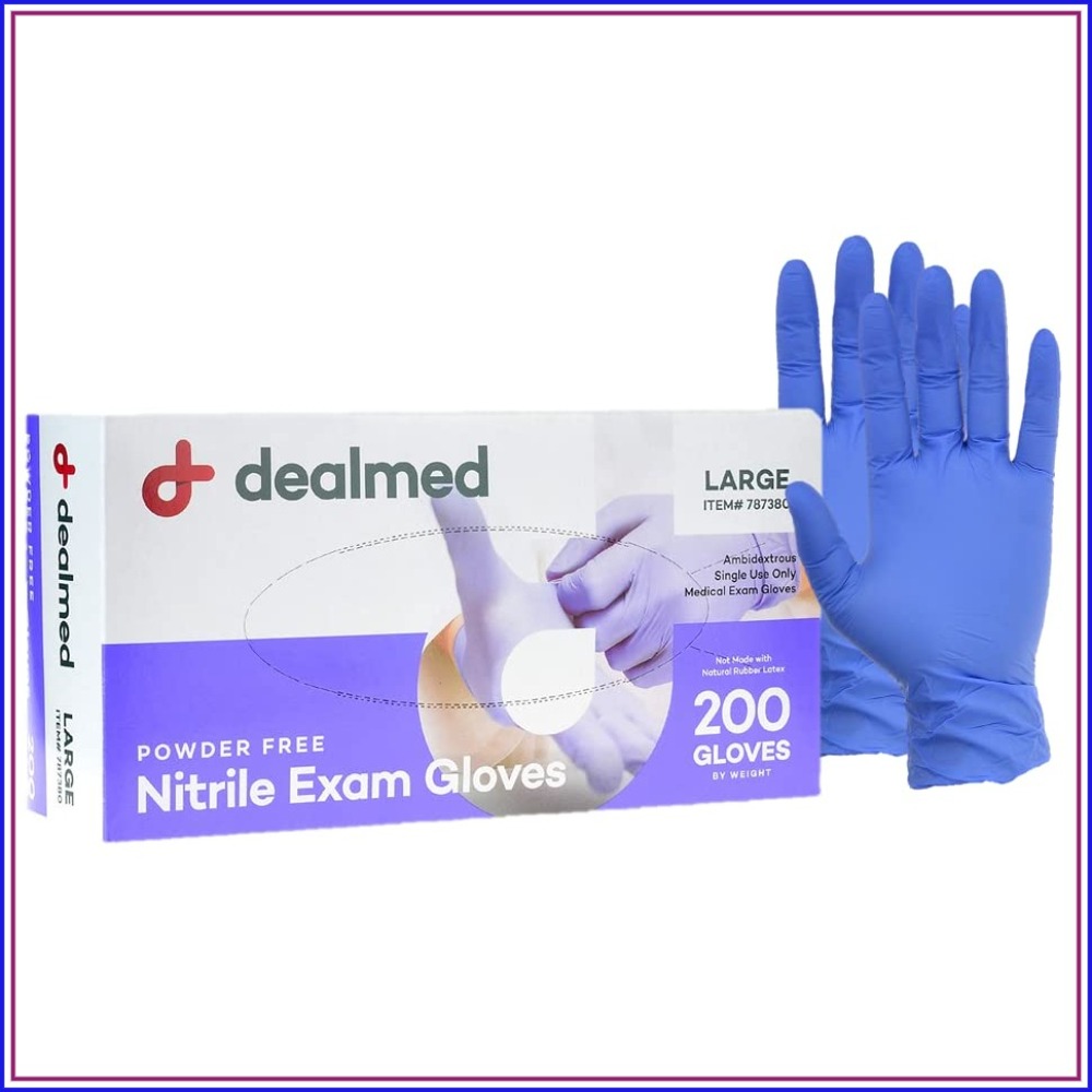 Exam Glove Nitrile - 200 stuks grote nitril examenhandschoenen, wegwerpbaar,