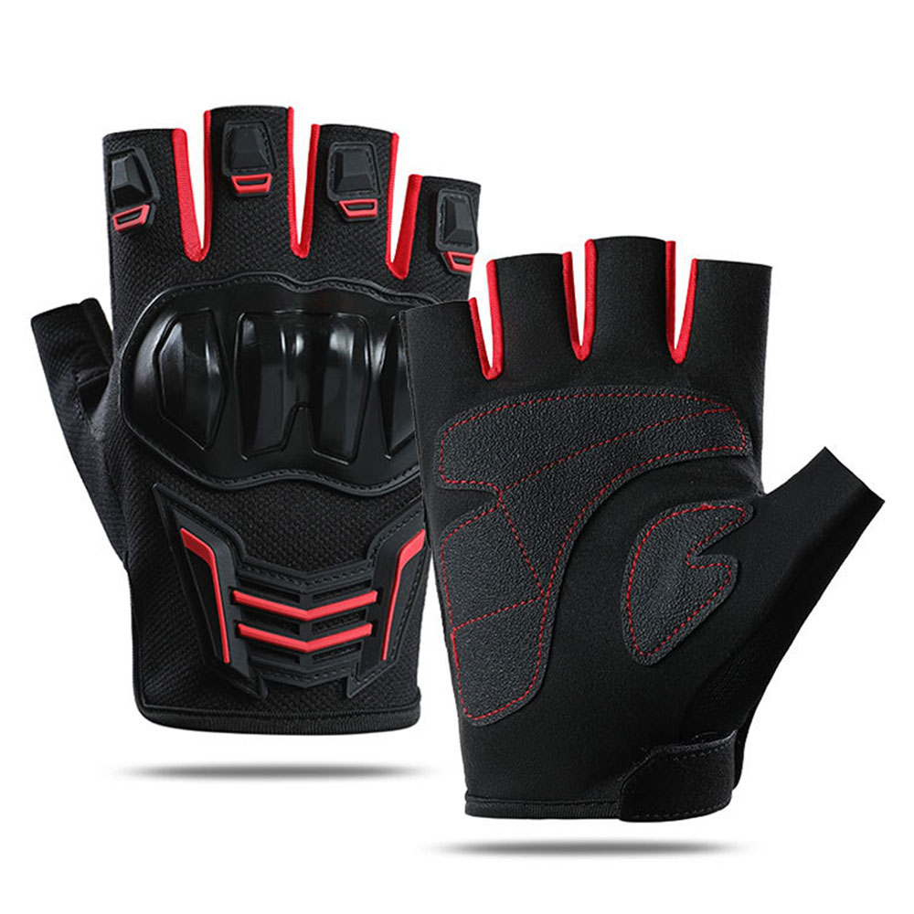Cycling Glove Padded - Ademende motorhandschoenen Zomer Halfvinger Guantes Moto