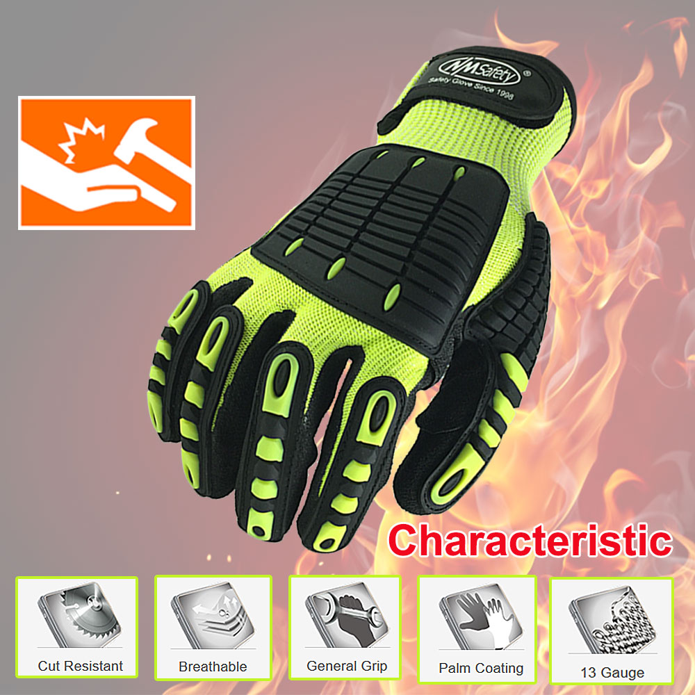 Work Glove Impact - Nmsafety Hoge Kwaliteit Handschoenen Schokabsorberende Mechanica
