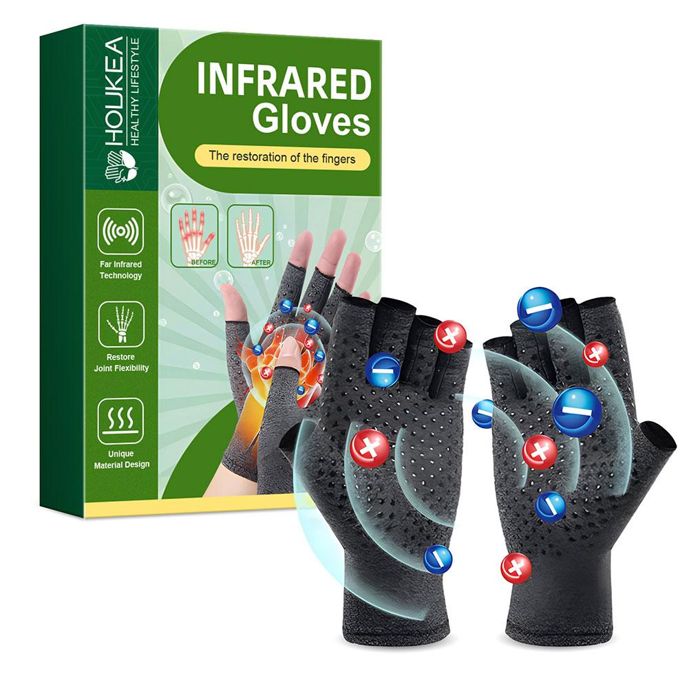 Motorcycle Glove Knuckle - Compressie Artritis Handschoenen Halve Knokkel Pijnverlichting