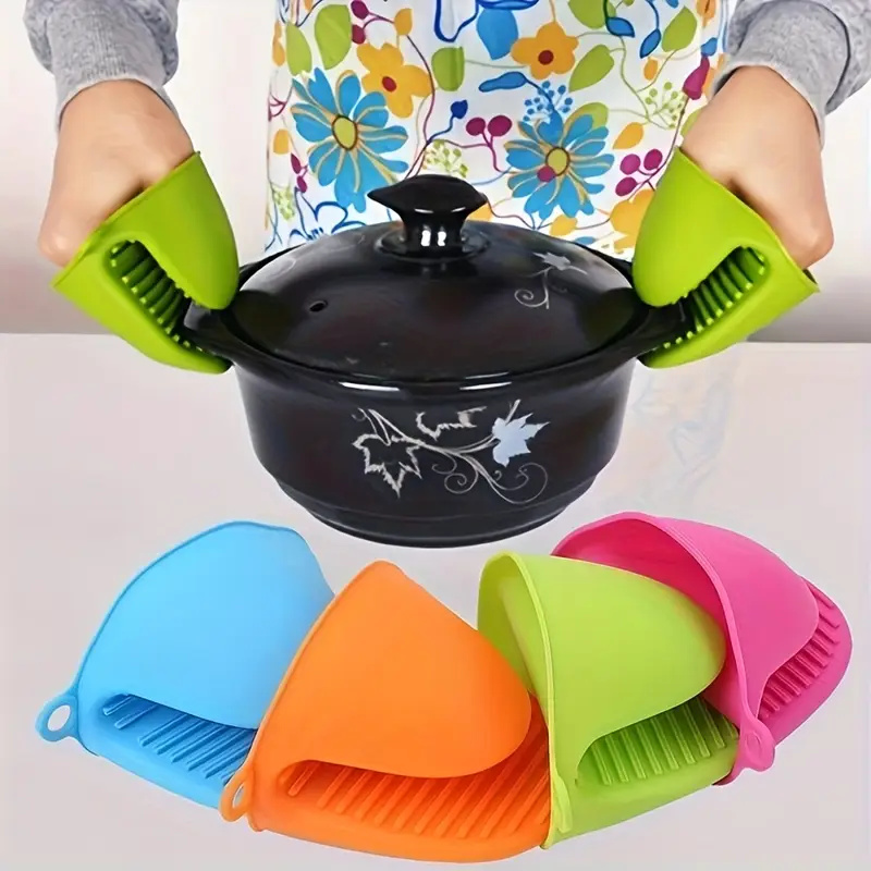 Oven Mitt Silicone - 2 Stuks Siliconen Pannenlap Handschoenen Antislip