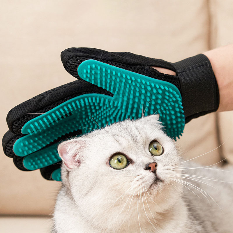 Rubber Glove Cleaning - Huisdierverzorgingshandschoen, zachte harenverwijderaar voor katten &