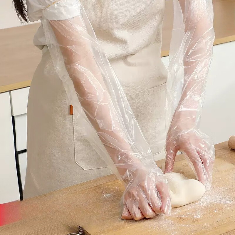 Rubber Glove Cleaning - 30 STKS Wegwerp armbeschermerhandschoenen Keuken Huishoudelijke