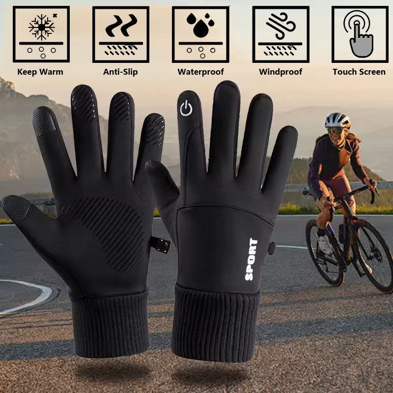 Ski Glove Waterproof - Zwart Winter Warm Volledige Vingers Waterdicht