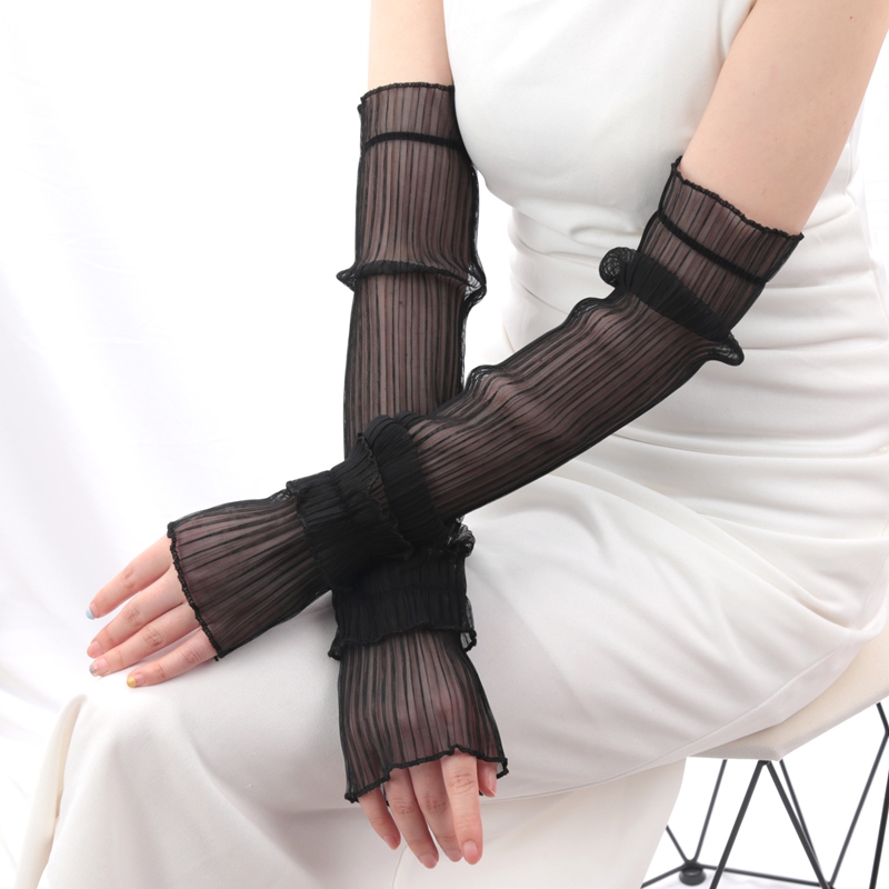 Fingerless Glove Knit - 1 paar Ijs Zijde Lange Mouwen