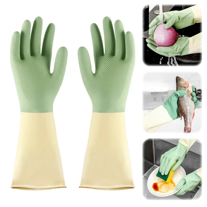 Dish Glove Rubber - Verdikte keukenhandschoenen, afwashandschoenen Slijtvast, geschikt voor