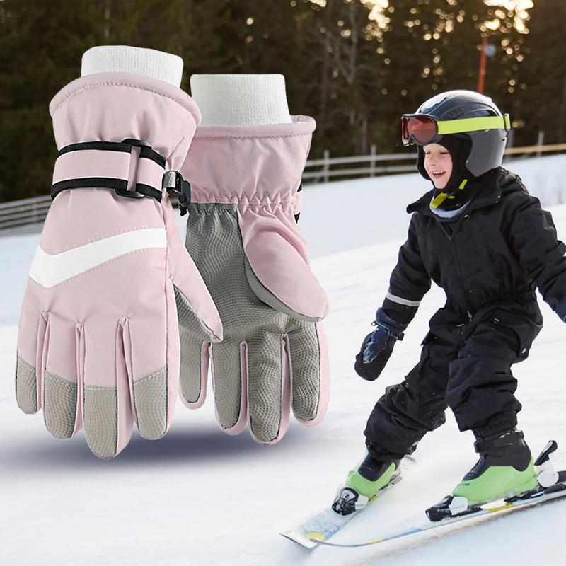 Winter Glove Insulated - Kinderhandschoenen Waterdicht geïsoleerde snowboardhandschoenen Verstelbare warme