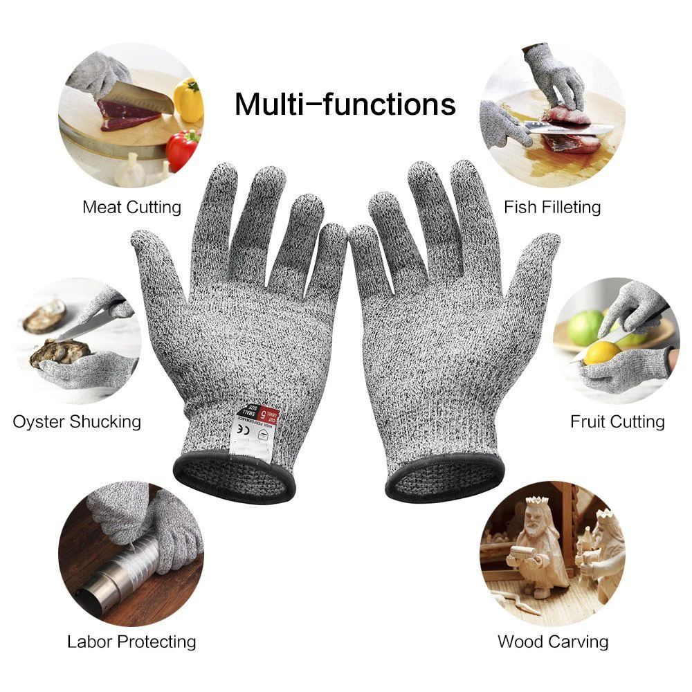 Cut Resistant Glove - Niveau 5 HPPE Bouwhandschoenen Snijbestendige handschoenen