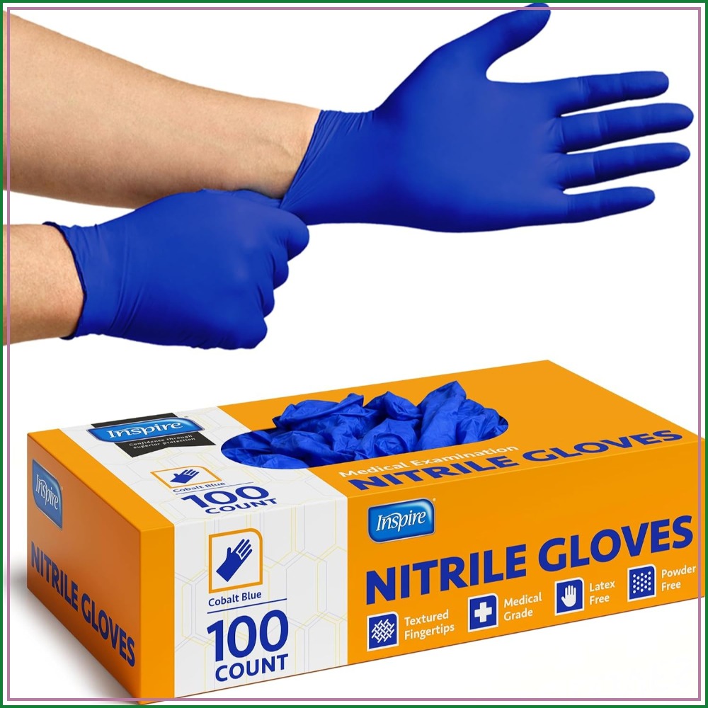 Kobaltblauwe nitril wegwerphan - Exam Glove Nitrile recensie en prijs
