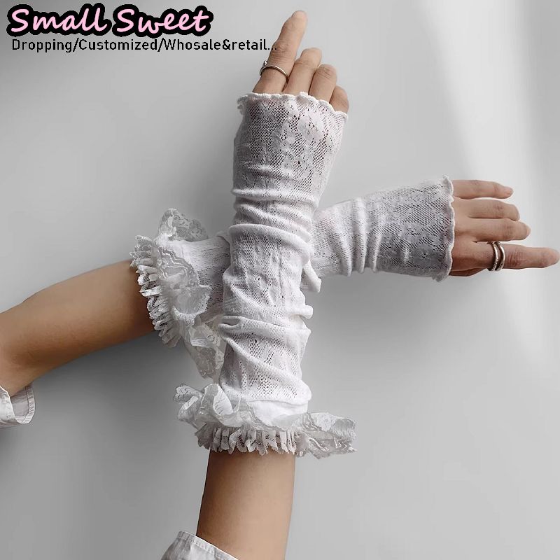 Dames Harajuku witte armmouwen - Fingerless Glove Knit recensie en prijs