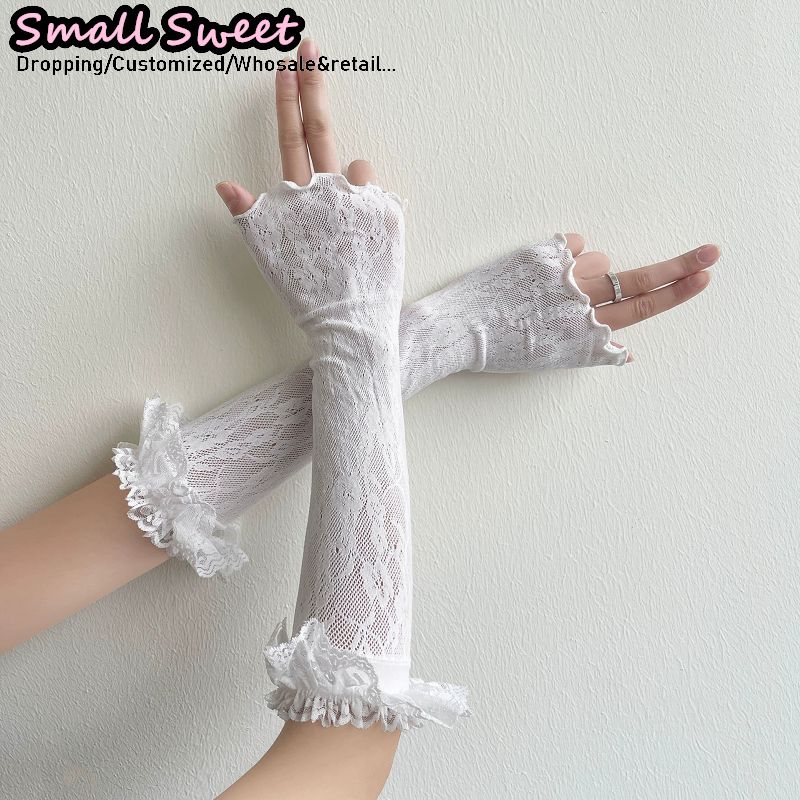 Dames Harajuku witte armmouwen - Fingerless Glove Knit recensie en prijs