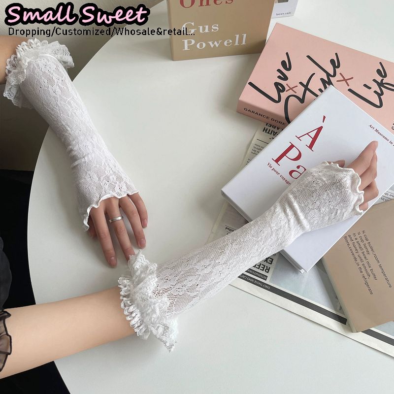Dames Harajuku witte armmouwen - Fingerless Glove Knit recensie en prijs
