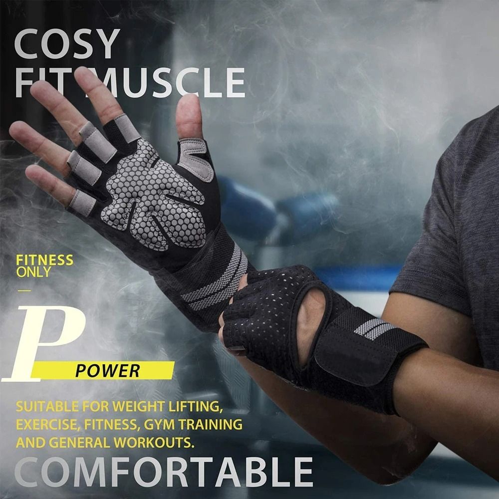 1 paar met polsbandondersteuni - Workout Glove Gym recensie en prijs