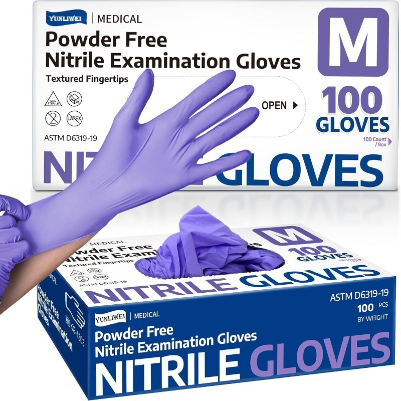 Wegwerphandschoenen Paarse nit - Exam Glove Nitrile recensie en prijs