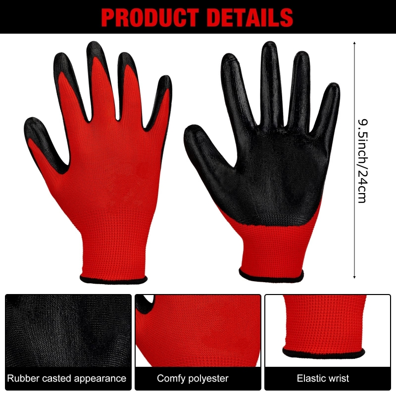 4/20PCS Nitril gecoate veiligh - Nitrile Mechanic Glove recensie en prijs