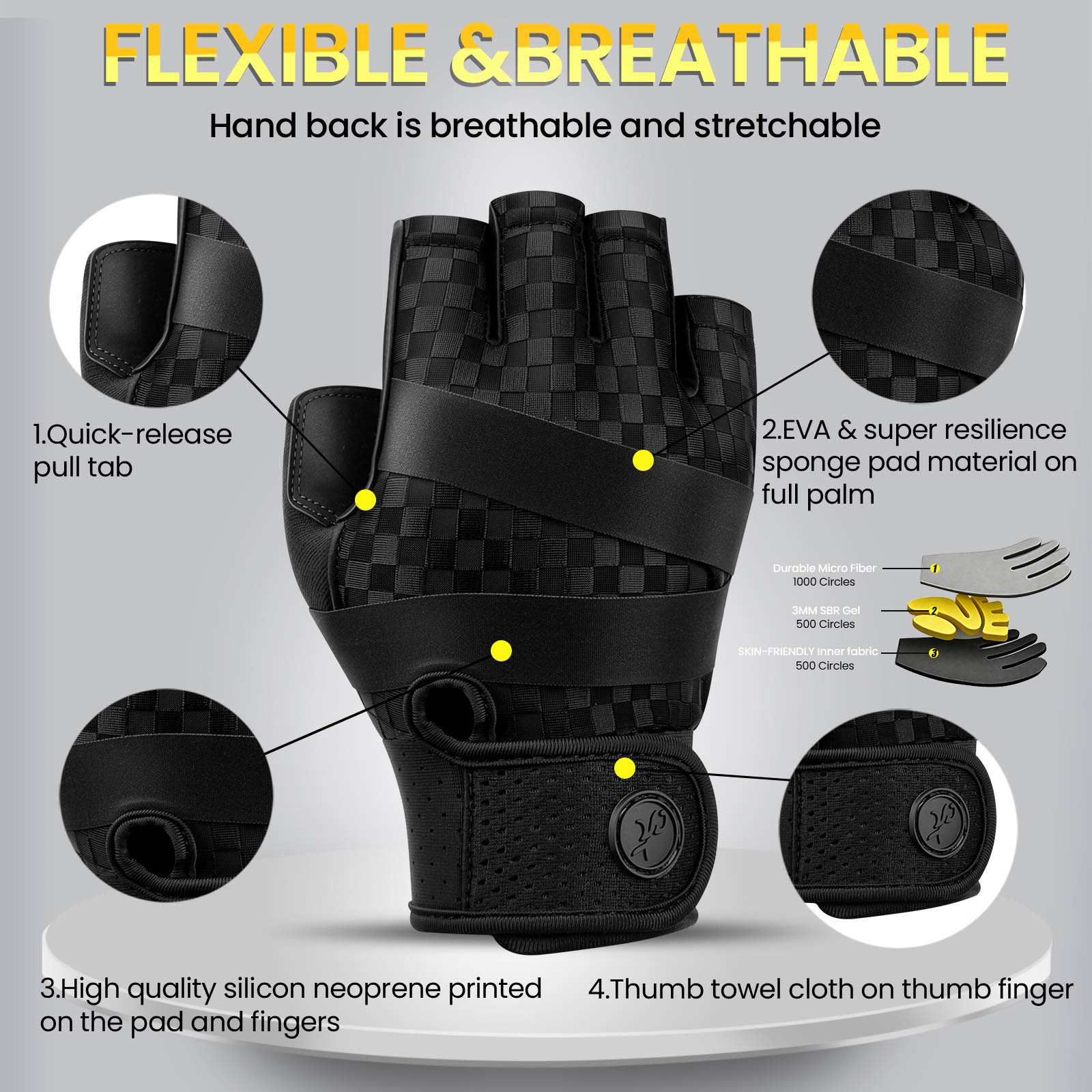 Gymhandschoenen voor heren Spo - Workout Glove Gym recensie en prijs
