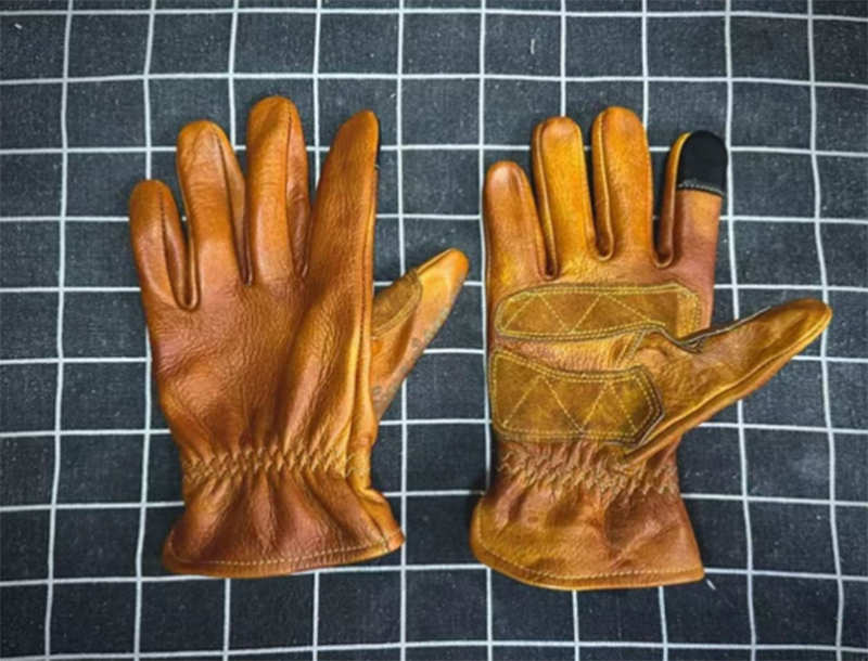 Handgemaakte lederen retro mot - Motorcycle Glove Knuckle recensie en prijs