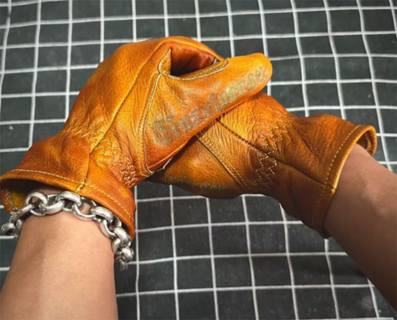 Handgemaakte lederen retro mot - Motorcycle Glove Knuckle recensie en prijs