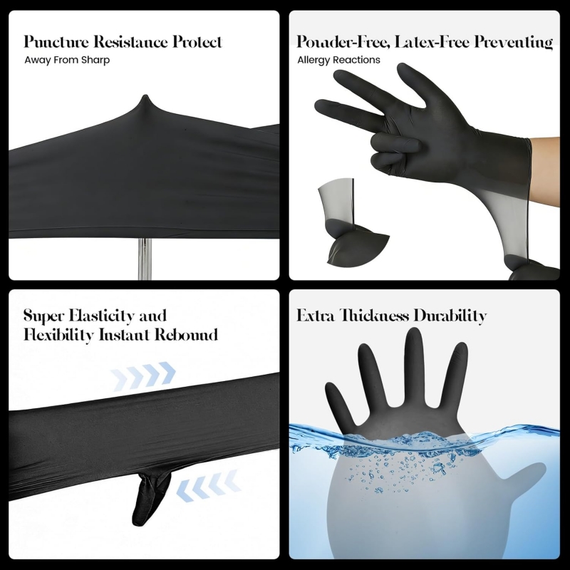 Kinderen Zwarte Nitril Wegwerp - Latex Disposable Glove recensie en prijs