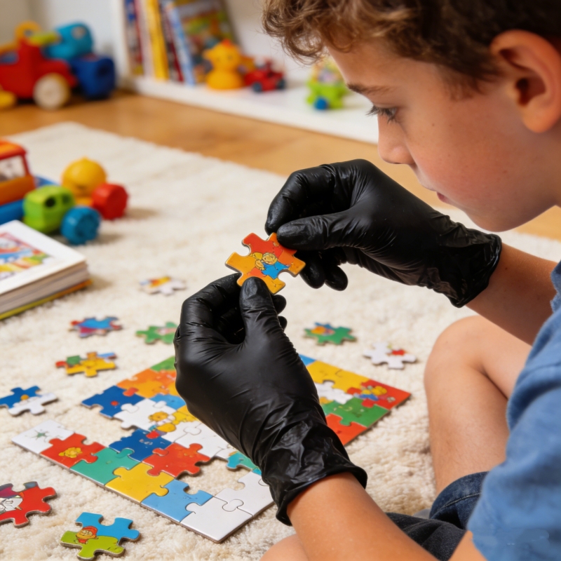 Kinderen Zwarte Nitril Wegwerp - Latex Disposable Glove recensie en prijs