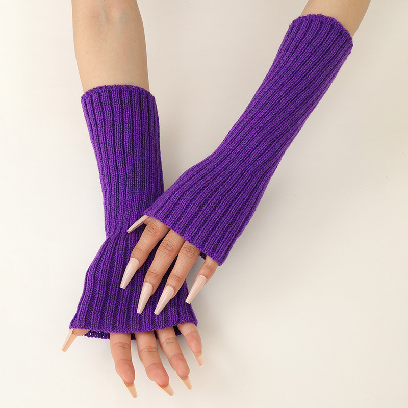 Meisjes kleurrijke warme gebre - Fingerless Glove Knit recensie en prijs