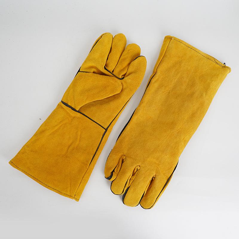 1 paar 40 cm leren lashandscho - Cut Resistant Glove recensie en prijs