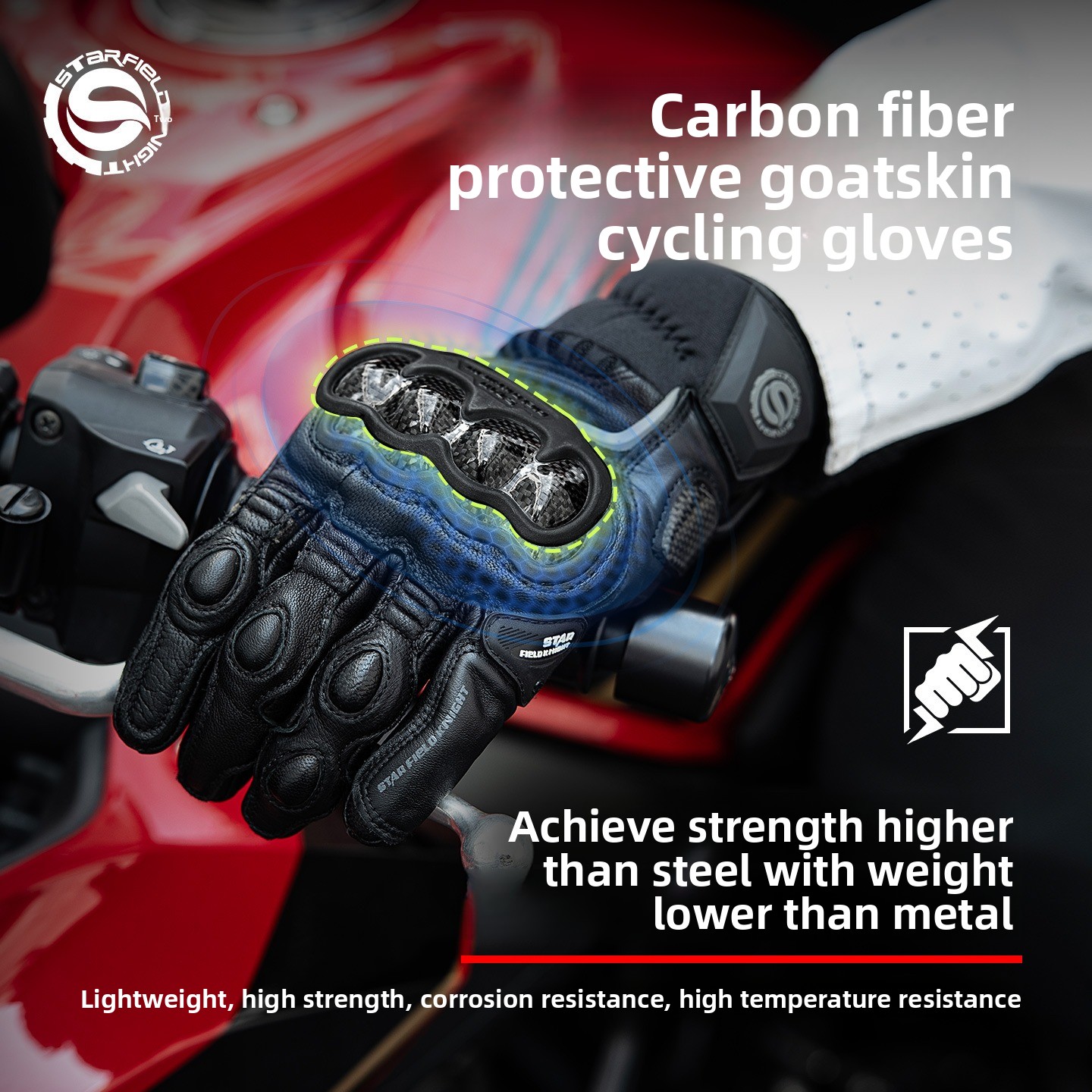 STAR KNIGHT Motorrijhandschoen - Motorcycle Glove Knuckle recensie en prijs