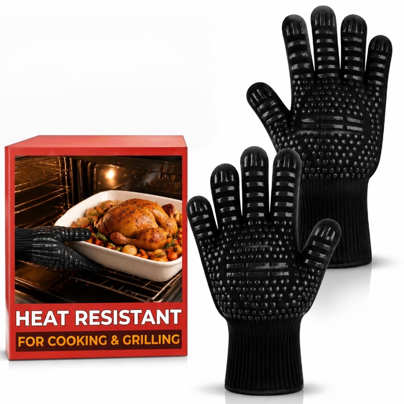 1 st/1 paar barbecuehandschoen - Oven Mitt Silicone recensie en prijs