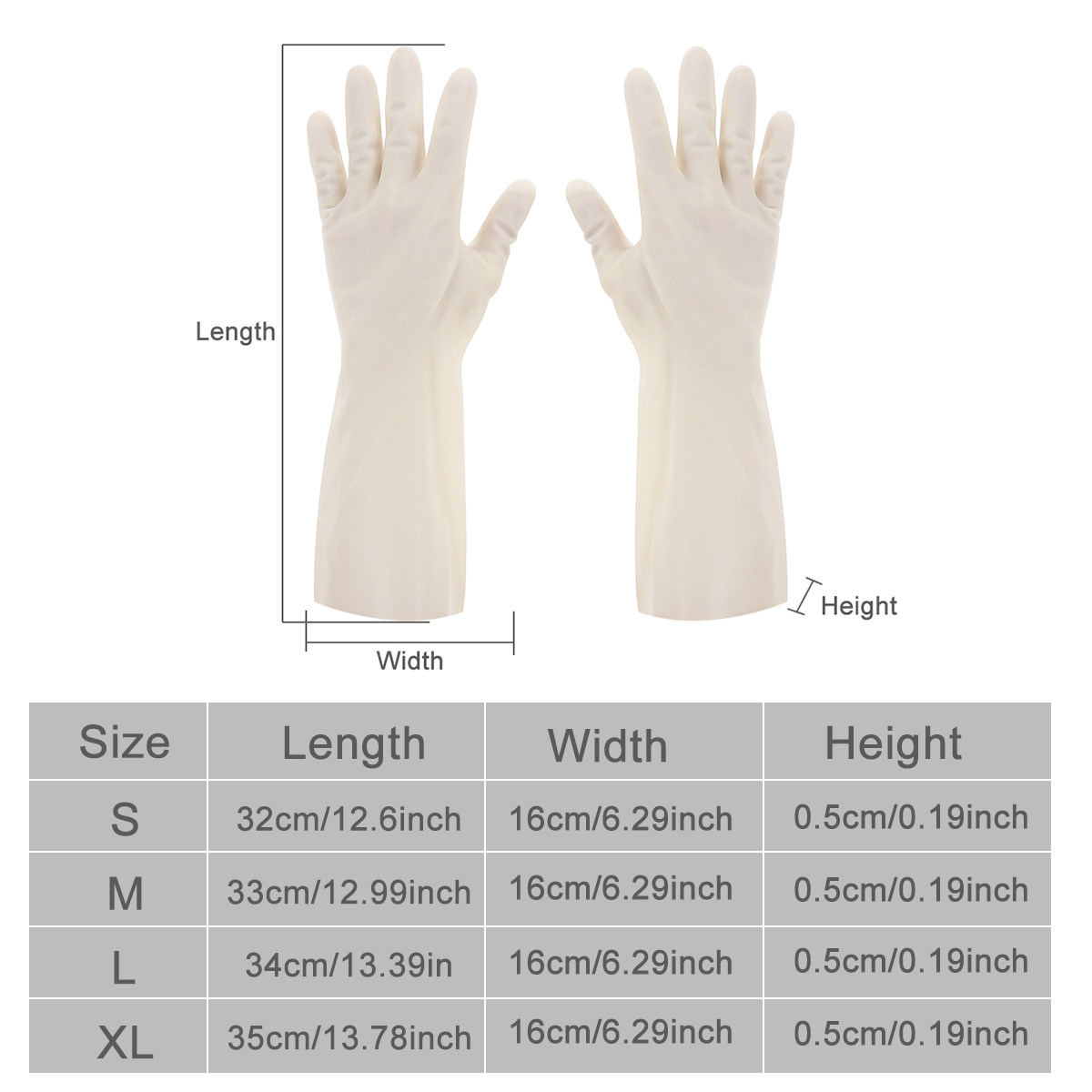 1 paar waterdichte afwashandsc - Dish Glove Rubber recensie en prijs