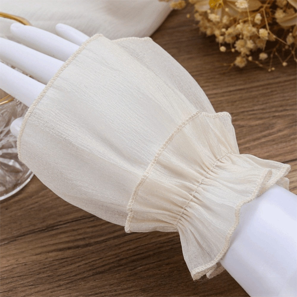 Gerimpelde geplooide afneembar - Fingerless Glove Knit recensie en prijs